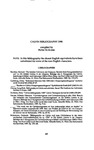 Calvin Bibliography 1990