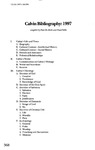 Calvin Bibliography 1997