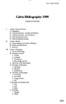 Calvin Bibliography 1998