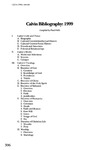Calvin Bibliography 1999