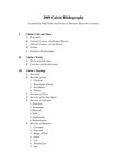 Calvin Bibliography 2009