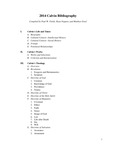 Calvin Bibliography 2014