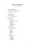 Calvin Bibliography 2016
