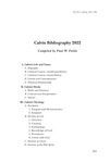 Calvin Bibliography 2022