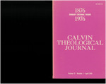 Calvin Theological Journal (Vol 11 No 1) by Calvin Theological Seminary