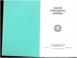 Calvin Theological Journal (Vol 16 No 2) by Calvin Theological Seminary