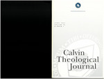 Calvin Theological Journal (Vol 36 No 1) by Calvin Theological Seminary
