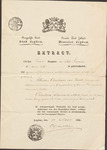 Folder 11: Marriage Extract, Civil Registry [translation], 1836 by Van Raalte Collection