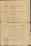 Folder 34: Program for the semi-centennial celebration of the Holland immigration and colonization, 1897