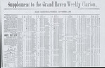 Folder 07: “Weekly Clarion” (Grand Haven): supplement to, September 1, 1859