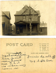 House with Tree and Man