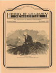 History of Geography Newsletter 1983