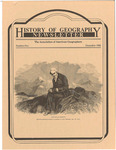 History of Geography Newsletter 1986