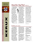 Kerux - vol. 35, no. 4