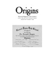 Origins (vol. 34, no. 01) Spring 2016