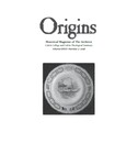 Origins (vol. 36, no. 02) Fall 2018