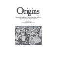 Origins (vol. 38, no. 02) Fall 2020