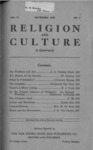 Religion and Culture Volume 2, No. 7, November 1920 by Van Noord Publishing Company