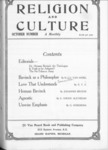 Religion and Culture Volume 3, No. 5, October 1921 by Van Noord Publishing Company
