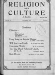 Religion and Culture Volume 3, No. 6, November 1921 by Van Noord Publishing Company