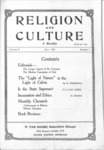 Religion and Culture Volume 5, No. 2, July 1923