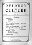 Religion and Culture Volume 5, No. 10, March 1924