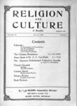 Religion and Culture Volume 6, No. 3, August 1924 by Van Noord Publishing