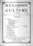 Religion and Culture Volume 6, No. 8, January 1925 by Van Noord Publishing Company