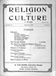 Religion and Culture Volume 6, No. 9, February 1925 by Van Noord Publishing Company