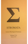 The Stromata Volume 53 Issue 1