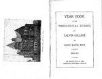 Academic Catalog 1911-1912 by Calvin University
