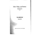 Academic Catalog 1931-1932 by Calvin University