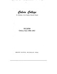 Academic Catalog 1966-1967 by Calvin University