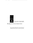Academic Catalog 1969-1970 by Calvin University