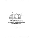 Academic Catalog 1978-1979 by Calvin University