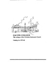 Academic Catalog 1979-1980 by Calvin University