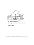 Academic Catalog 1980-1981 by Calvin University