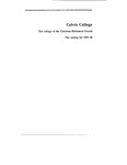 Academic Catalog 1983-1984 by Calvin University