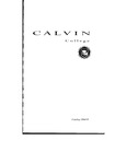 Academic Catalog 1994-1995 by Calvin University