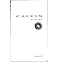 Academic Catalog 1997-1998 by Calvin University