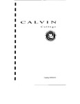 Academic Catalog 2000-2001 by Calvin University