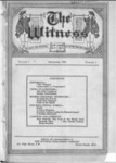 Witness Volume 1, No. 1, December 1921 by The Witness Publishing Company