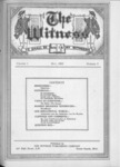 Witness Volume 1, No. 6, May 1922